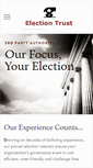 Mobile Screenshot of electiontrust.com